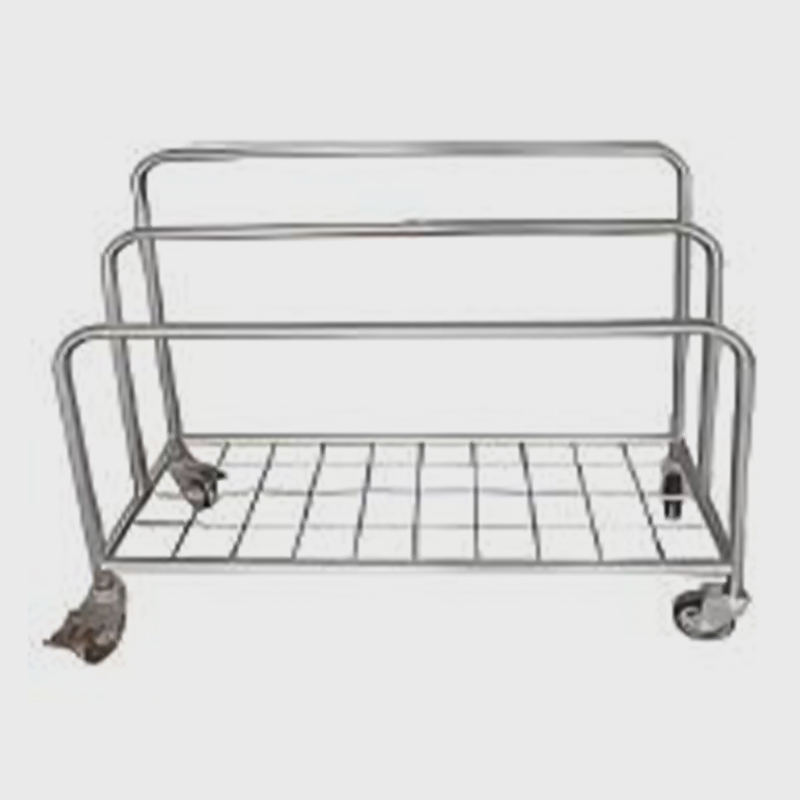 Papierdispenserwagen van roestvrij staal