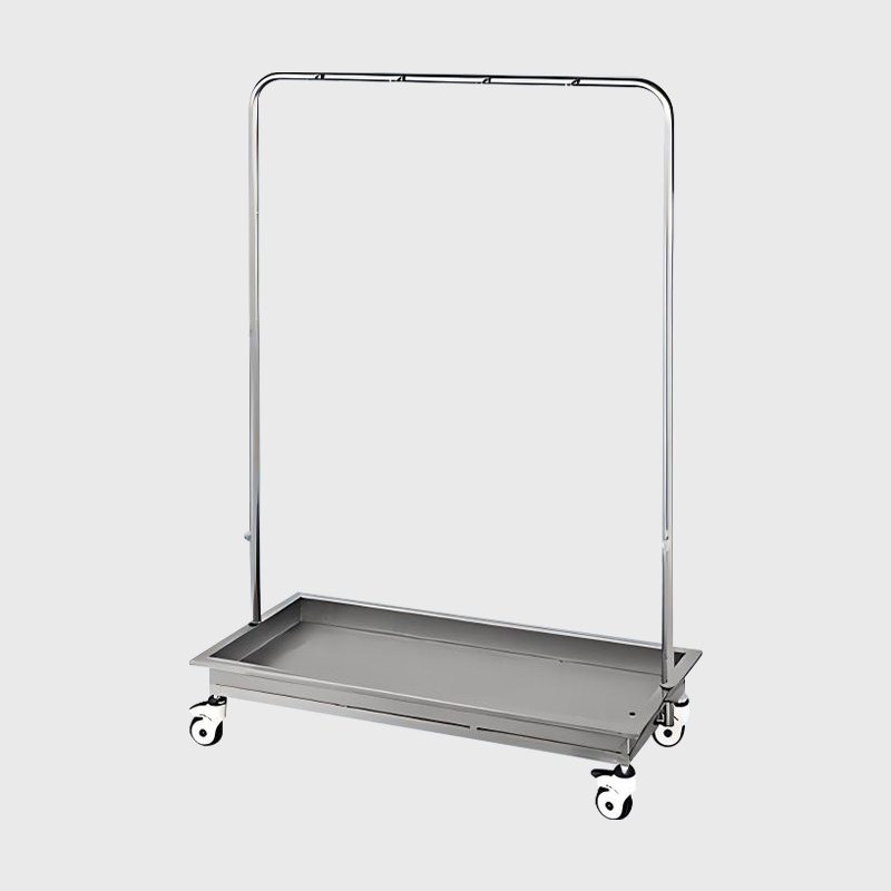 Verplaatsbaar roestvrijstalen medisch dweilrek